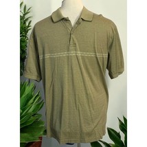 Izod Golf Polo Mens Shirt Size M Medium Cool-FX Cotton Short Sleeve Striped - £8.16 GBP