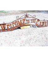 Metal Welcome to the CAVE Sign Wall Entry Gate bz - £99.90 GBP