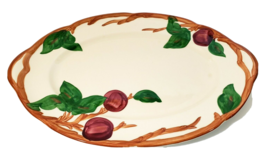 Franciscan Ware Apple Serving Platter 14.25&quot; x 10.5&quot; Med Oval Hand Decorated USA - £12.49 GBP