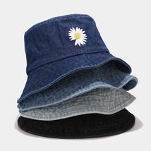 Foldable Fisherman Hat Washed Denim Bucket Hats - £1.70 GBP