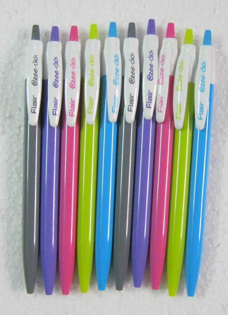 Set of 10 Flair ezee-click Ball Pen - Original Brand New - India - $9.39