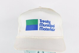 Vintage 90s Treaty Municipal Materials Spell Out Roped Snapback Hat Cap ... - $23.71
