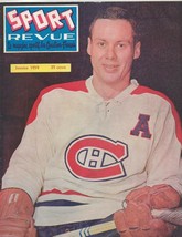 ORIGINAL Vintage January 1959 Sport Revue Magazine Tom Johnson Canadiens - £15.52 GBP