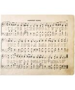 1881 Harvest Song Victorian Sheet Music Ohio State Grange Agriculture DWLL1 - €17,04 EUR