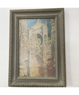 Claude Monet Rouen Cathedral West Facade Sunlight Framed Print Wall Art ... - $30.00
