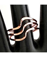 Triple Wave Rings in Pure Healing Copper Sz 7.5 - €15,35 EUR