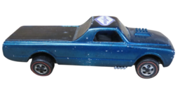 VTG 1969 Hot Wheels Custom Fleetside Blue Redline Truck USA Mattel - $79.15