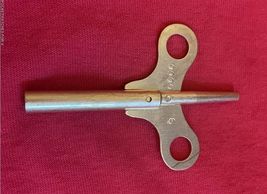 GILBERT CLOCKS DOUBLE END BRASS CLOCK  KEY #6/4 NEW PARTS SIZE 3.6/1.8 MM - $14.20