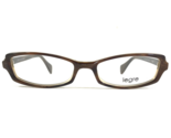 Legre Brille Rahmen LE-035 Col.123 Brown Horn Rechteckig Cat Eye 51-18-135 - £44.17 GBP