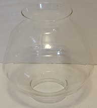 Vintage 6 7/8&quot; Clear Glass Hurricane Shade Candle Lantern Lamp #16 - $18.81