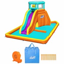 H2OGO Tidal Tower Kids Backyard Inflatable Giant Water Slide Sprinkler Wall Yard - £564.25 GBP