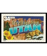 2002 34c Greetings from America, Utah Scott 3604 Mint F/VF NH - $2.20