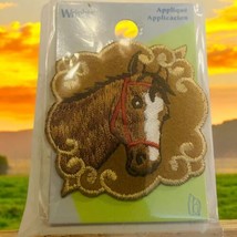 Vtg Wright’s Embroidered Horse Patches Set Of Two Craft Embellishment - $12.08