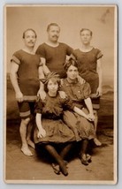 RPPC Bathing Beauties Handsome Men In Swimsuits Atlantic City Postcard M24 - $19.95