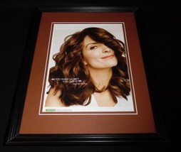 Tina Fey 2015 Garnier Hair Color Framed 11x14 ORIGINAL Advertisement C - $34.64