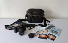Canon EOS Rebel G 35MM Camera Complete w/Bag Paperwork New Batteries Tested - £87.91 GBP