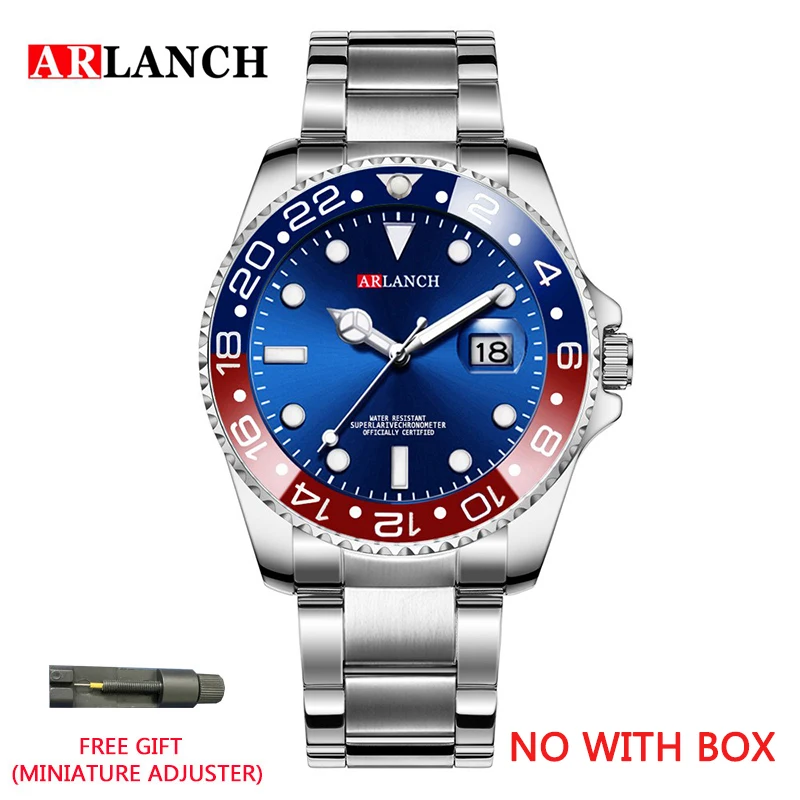 ARLANCH Hot Sell Men Quatrz Watch  Mens    Waterproof Full Steel Clock Men  Masc - £84.04 GBP