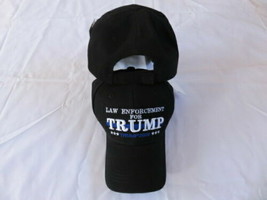 Thin Blue Line Law Enforcement For Trump 2020 Police Memorial Blue Usa Hat Cap - $25.99