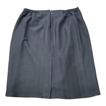 Linda Allard Ellen Tracy Black Gray Skirt LINED size 22 Herringbone - £13.42 GBP