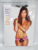 LoveLife M/L Lingerie & Intimates Crotchless Frills Panty, Pink image 2
