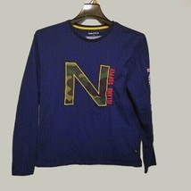 Nautica Sweatshirt Kids Small Youth Blue Long Sleeve Embroidered - $9.88