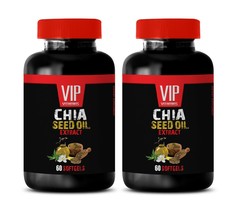 chia seeds - CHIA SEED OIL 1000mg - omega-3 fatty acids 2 Bottles 120 So... - $33.62