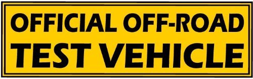 BILLET4X4 Official Off-Road Test Vehicle - Decal (4X4 Vehicle Decal) - $4.49
