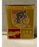 Coca Cola USA Cycling Olympics Souvenir Collectable  Hat / Lapel Pin - $7.91