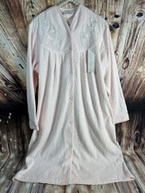 NEW Miss Elaine Womens Size Small Soft Floral Snap Button Nightgown Robe Pajamas - £26.57 GBP