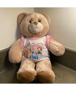 Build A Bear Happy Birthday Beige Teddy Bear Plush BAB Disney Princess S... - $10.70