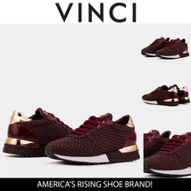 The Scarlet Burgundy Leather Women Sneaker image 4