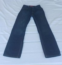 Arizona Boy&#39;s Size 18 SLIM Relaxed Dark Wash Adjustable Waist Jeans 26x30 - £9.32 GBP