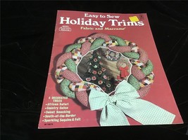 Easy to Sew Holiday Trims Fabric and Macrame Craft Pattern Booklet - £9.27 GBP