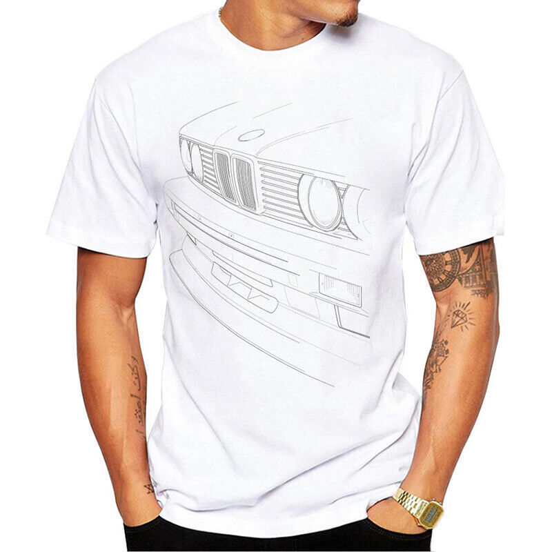 BMW M3 E30 grille white t-shirt - $9.41+