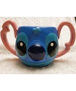Disney Stitch 3D Sculpted Ceramic Double Handled 22oz Mug-NEW - $356.43 MXN