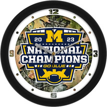 Michigan Wolverines National Champions Camo Wall Clock - £33.49 GBP