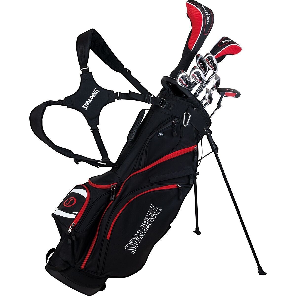 Spalding Tour 2 Men&#39;s Right Hand Graphite / Steel Golf Box Set with Stan... - $436.10