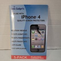 Sonic Gadets iPhone 4 Screen Protectors 5 Pack - $2.95
