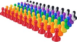96 Pieces Board Game Pieces Multicolor Plastic Pawn Game Pieces for Board Games  - £15.09 GBP