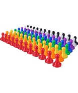 96 Pieces Board Game Pieces Multicolor Plastic Pawn Game Pieces for Boar... - £14.84 GBP