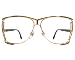 Vintage Christian Dior Sunglasses Frames 2688 49 Black Gold Oversized 63... - $140.03