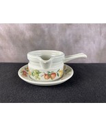 Vintage Wedgewood Quince Earthenware Gravy Boat and Under Plate - £24.78 GBP