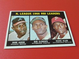  1967 Topps # 242 1966 Rbi N.L Leaders Near Mi... - £313.81 GBP