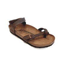 Birkenstock Yara Cork Footbed Habana Oiled Leather Ankle Strap Sandals Womens 9 - £95.08 GBP