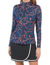 NWT Ladies GOTTEX Golf Tennis Equestrian Long Sleeve Mock Shirt - M L XL - £31.38 GBP