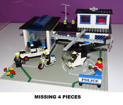 LEGO Town Set 6384 Police Station City Helicopter Motorcycle Car RMP Pri... - $65.00