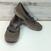 Dansko Hazel Suede Mary Jane Shoes Size 37 6.5 7 Comfort Brown Strappy - $24.18