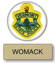 Officer WOMACK from Super Troopers Vermont State Police magnetic Fastener Name B - $18.99