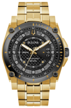Bulova Icon Precisionist Gold Tone Men Watch 98D156 - £581.65 GBP