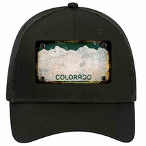 Colorado Rusty Blank Novelty Black Mesh License Plate Hat - £23.17 GBP